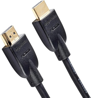 Amazon Basics HDMI Cable, 6ft, 4K@60Hz, High-Speed 4K HDMI 2.0 Cord (18Gbps)