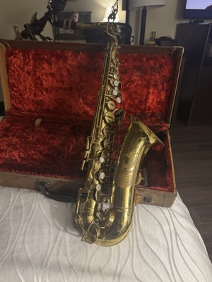 Elkhart BUESCHER 1950s alto 20a saxophone with original case | eBay