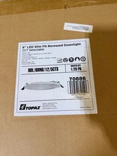 20 Pack Topaz 6" LED Slim Fit Recessed Downlight,  MPN RDL/GRND/12/5CTS 