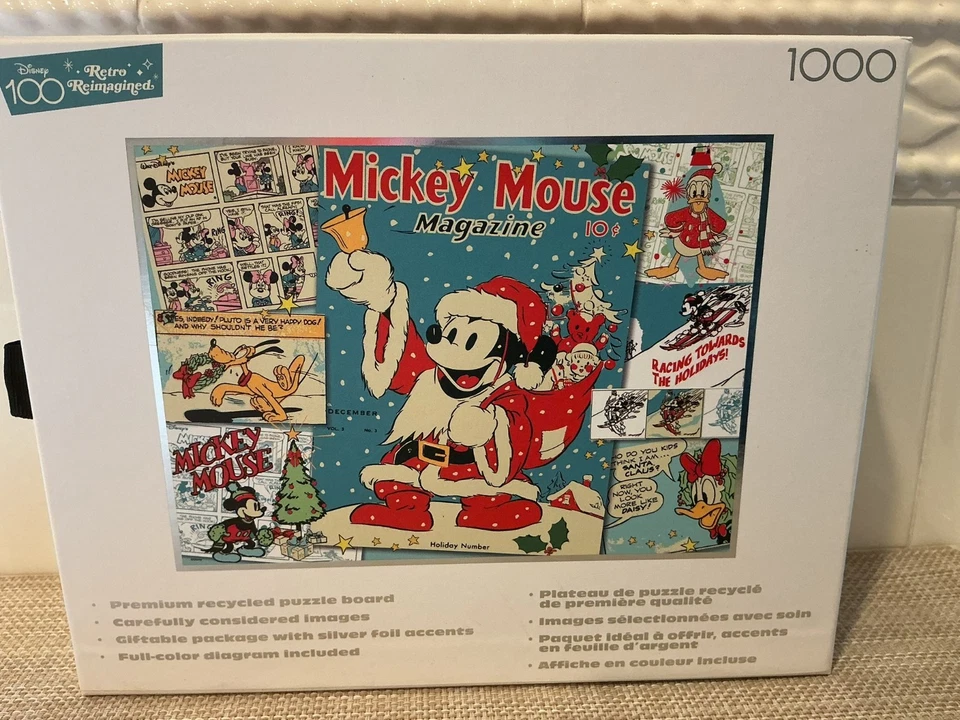 迪士尼米老鼠复古重新想象 1000 件拼图银色精选新品 — 第 4/4 张图片