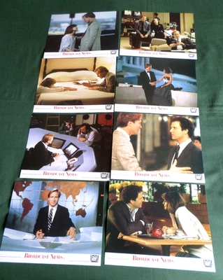 BROADCAST NEWS -8x UK LOBBY CARDS SET- 8X10 - 1987 - WILLIAM HURT - HOLLY HUNTER - Image 1 of 4