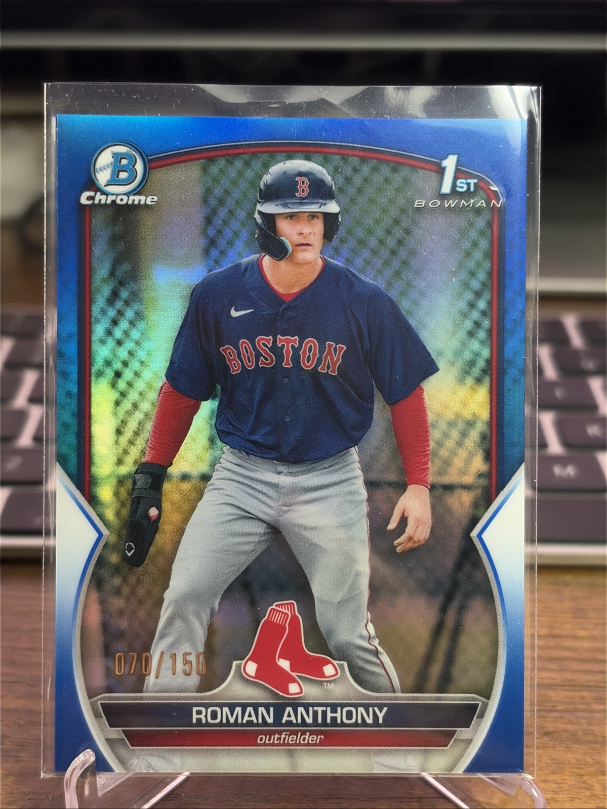 2023 Bowman Chrome True Blue Refractor Roman Anthony /150 #BCP-71