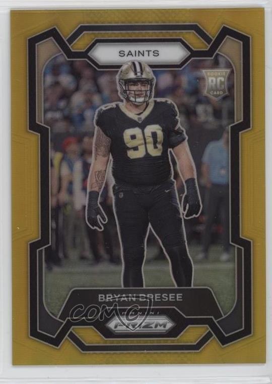 2023 Panini Prizm Rookies Gold Prizm /10 Bryan Bresee #372 Rookie RC