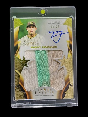 2023 Topps  Manny Machado #FSJP-MMA Auto Jumbo Patch Relic Card 19/25 Game-Used