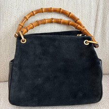 GUCCI Borsa a mano bambù nera vintage mini manico superiore donna Giappone