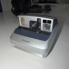 Polaroid One 600 Folding Instant Film Camera - Silver - Tested  Working