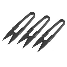 3Pcs 4.1" Sewing Scissors Nipper Embroidery Thrum Yarn Thread Cutter Black