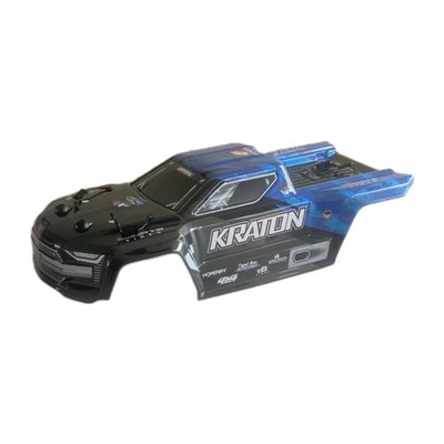 ARRMA KRATON 4X4 1/10 4S BLX RC Monstertruck lackierte Karosserie schwarz blau Z-ARA40232