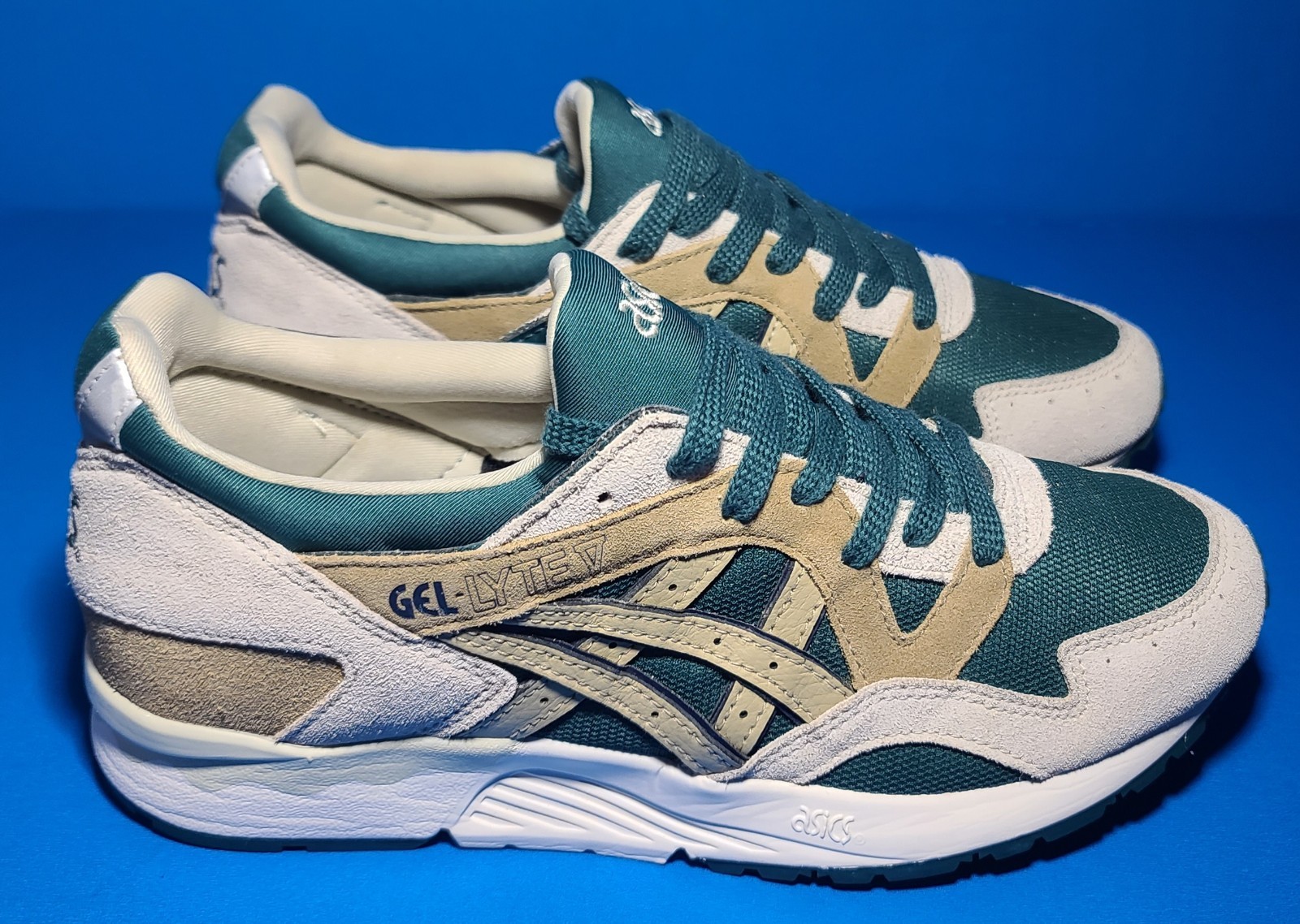 ASICS Gel Lyte 5 Men's  Dark Neptune-Sand Running Sneakers Shoes Size 7.5 US thumbnail 2