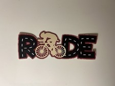 Ride Bicycling or Bike Riding Scrapbook Title Die Cut Paper Pieced