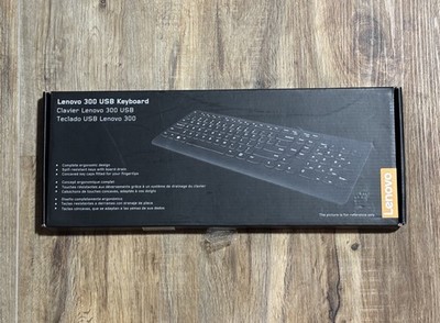 Lenovo 300 Wireless Compact Keyboard Island Style Keys 2.4GHz Wireless USB Black