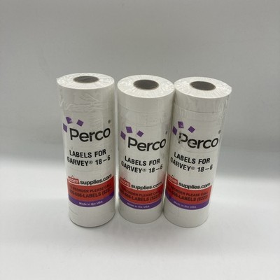 1812 White Pricing Labels Garvey 18-6  Line Price Gun, 11 Rolls - 14,000 3 lot
