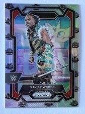 2024 Panini Prizm WWE Xavier Woods /40 Silver WrestleMania 40 Logo #198 New Day!