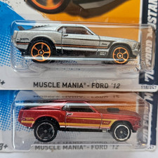  2 2012 Hot WHeels 118/247 '70 Ford Mustang Mach 1 color variations
