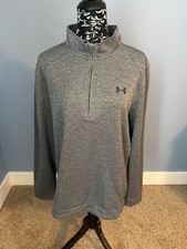 Under Armour 1/4 zip XL Loose Fit Long Sleeve Dark Grey Cold Gear extra large