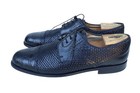Mezlan Marina Black Crocodile Toe Leather Woven Cap Toe Oxford Dress Shoe 12M — photo 4