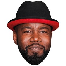 Michael Jai White Hat Celebrity Mask, Flat Card Face, Fancy Dress Mask