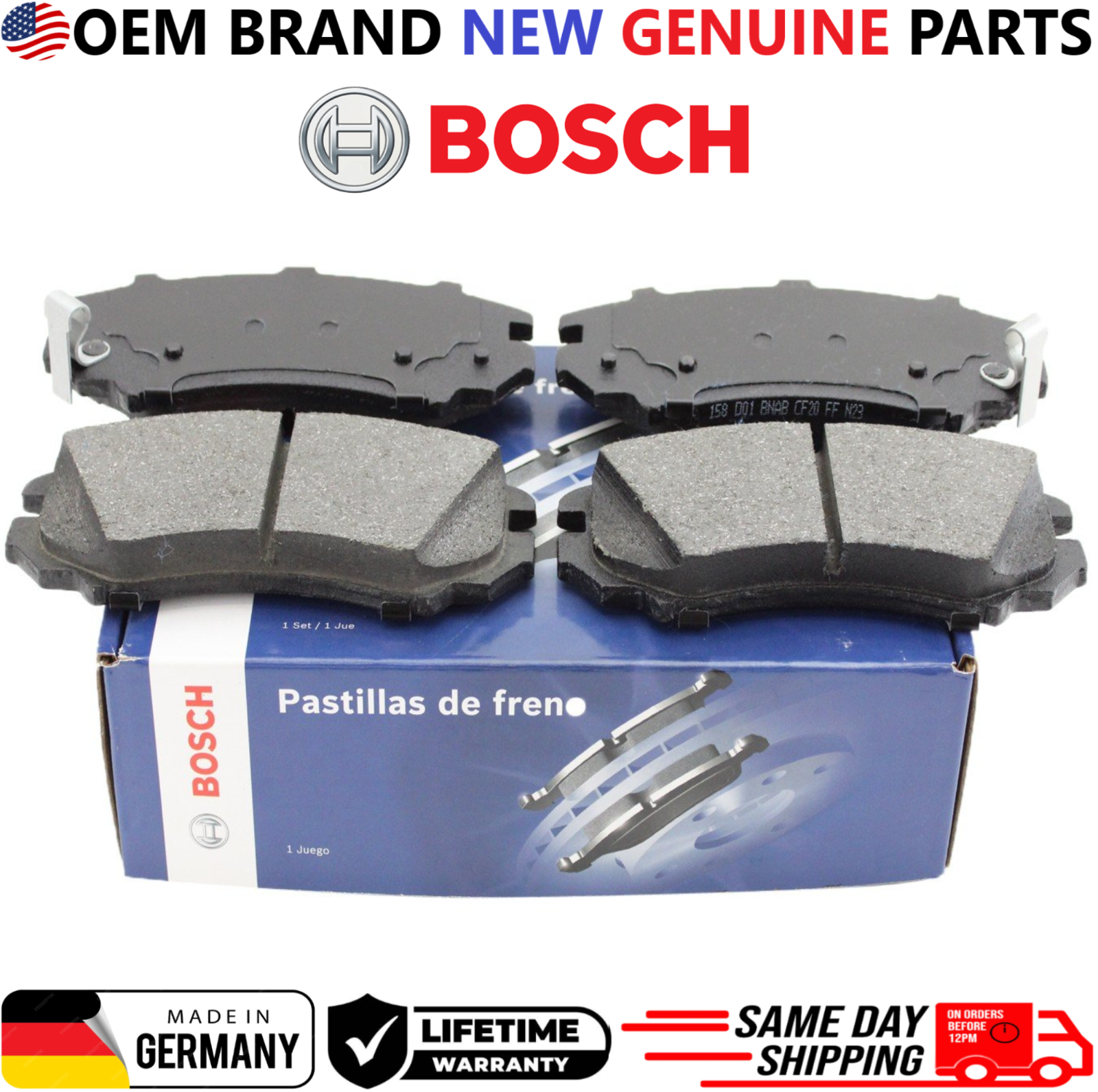 OEM Genuine Bosch BE1421 Rear Brake Pads Fits Chevy Malibu Buick Regal GMC