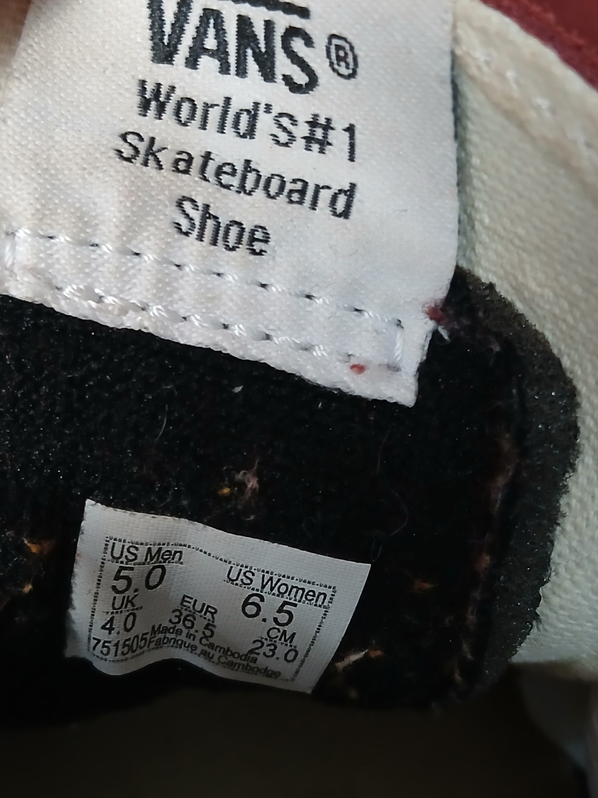 Vans Sk8-Hi Men's Size 5 Women's Size 6.5 Skateboard Shoes Burgundy Suede thumbnail 12