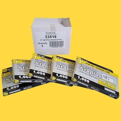 Surebonder 33014 Staples 5/16'' Leg Fits 2500 & Arrow P22 Plier Staplers 5250ct
