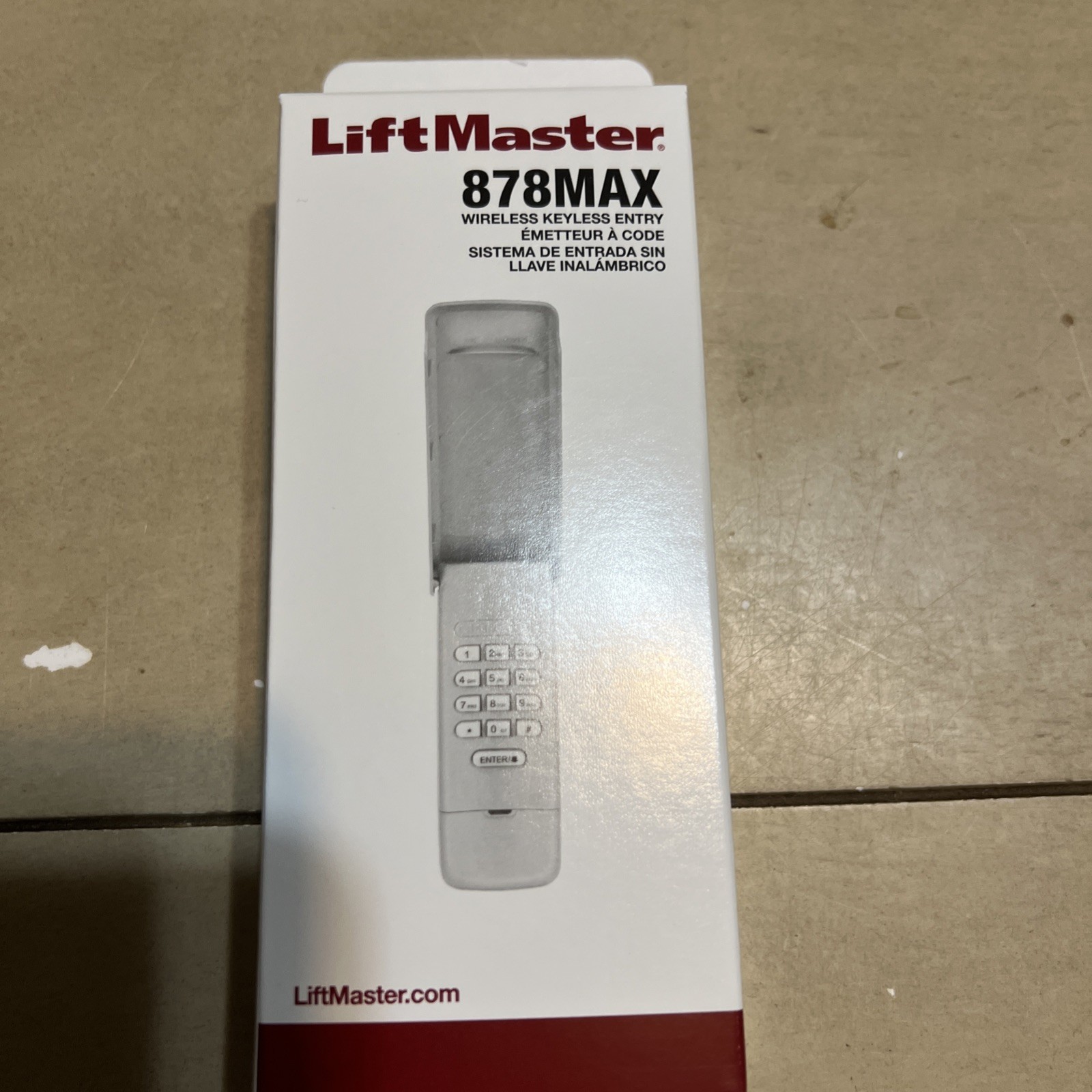 LiftMaster Wireless Keypad 878MAX/877MAX Garage Door Opener