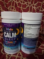 CALM Kids Sleep Gummies with Melatonin ( 60+60 2pack Total