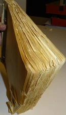 Ugly Old Worldwide Postage Stamp Album from estate sale (as found)