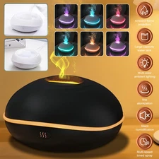 Aroma Humidifier Essential Oil Diffuser 3D Flame Mist Air For Home Decor 200ml