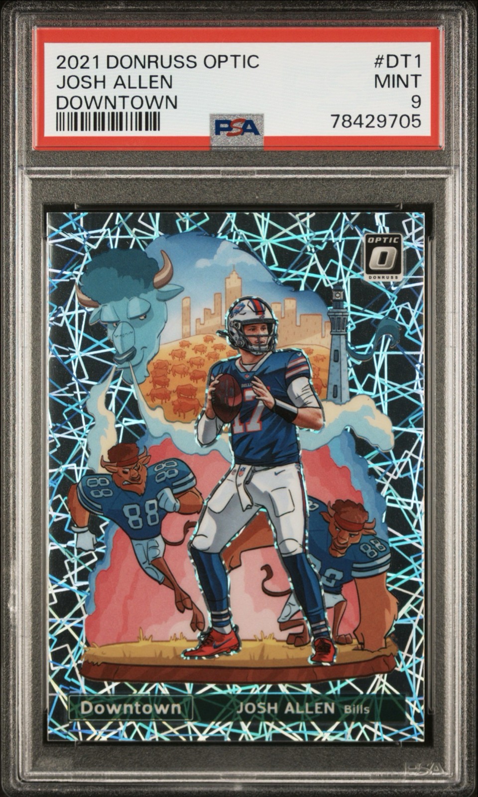 2021 Panini Donruss Optic - Downtown Josh Allen #DT-1 PSA 9 MINT