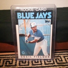 Topps 1986 Cecil Fielder Rookie Card #386 Toronto Blue Jays/Detroit Tigers MLB. rookie card picture