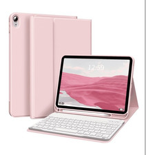 Universal tablet/device case w/built-in wireless keyboard pink 