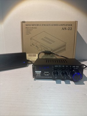 Mini Amplifier 2 Channel Stereo Amplifier Power Amplifier Max 300wx2 Output Blue