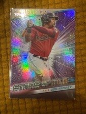 baseball card topps Jose ramiarez stars of mlb 2023 with a prizm on face of card
