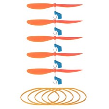 Plastic Propeller, Propeller Props Blade 5" Orange, Pack of 5