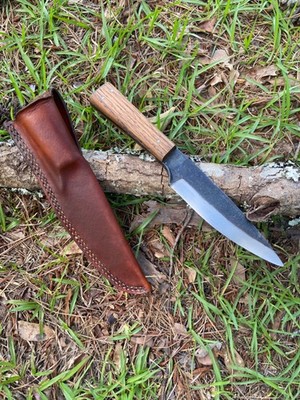 Hand Forged Knife for Hunting or Everyday Carry Brute De Forge Style 8170 Steel