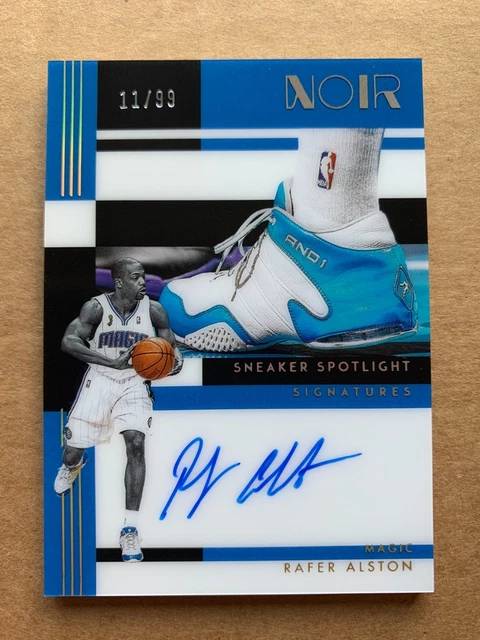 Rafer Alston 2024-25 Panini Noir Sneaker Spotlight Autograph Auto Acetate /99