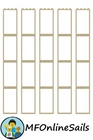 EB LEGO Tan Windows With Clear Glass 1x4x6 Vertical Separate #60596 20pcs