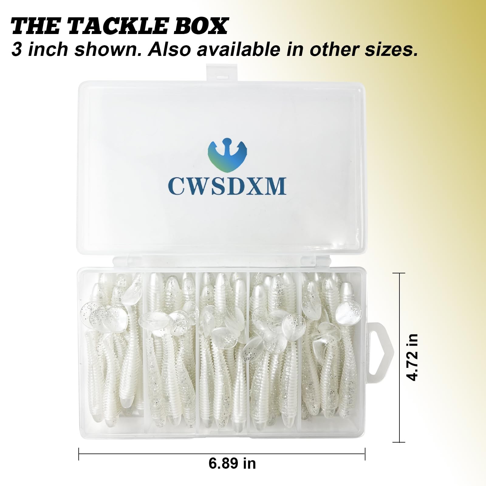 Little Soft Plastic Swimbaits, 75/60 PCs, 2.5"/3" Full Solid Body Paddle Tail... - Image 8