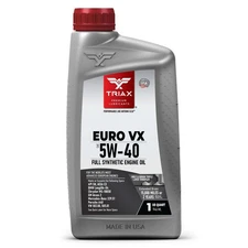 TRIAX Euro VX 5W-40 Full Synthetic OEM Grade Engine Oil (1 Quart)