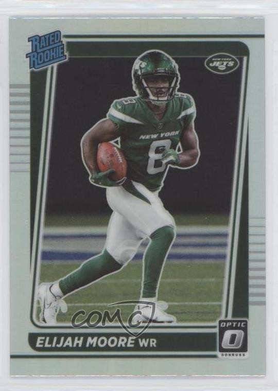 2021 Panini Donruss Optic Rated Rookie Holo Prizm Elijah Moore #216 01e1