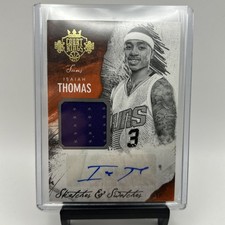 2014-15 Court Kings Sketches and Swatches #26 Isaiah Thomas Auto Jersey #90/149