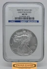 2008 W Silver Eagle $1, NGC MS 70, Early Releases - #B61810