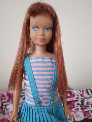 Vintage Skipper Red Head Titian Straight Leg Doll ●TNT Swim Suit●Mattel