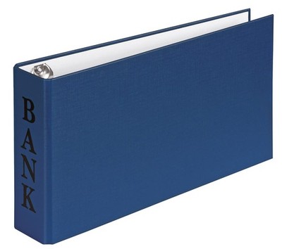 VELOFLEX 4168350 Bank Folder DIN A6 Ring Binder for Bank Statements, 2-Ring Mech