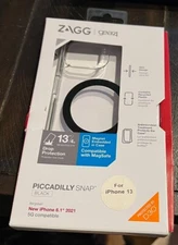 ZAGG Gear4 Piccadilly Snap MagSafe Case for iPhone 13 6.1" ONLY - Clear/Black