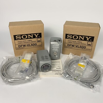 2 Sony Digital Camera Security System DFW-V500 Color Interface Firewire S5406
