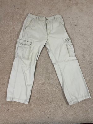 Levis Cargo Pants Mens 35x29 Regular Loose Straight Leg Pockets Red Tab Beige