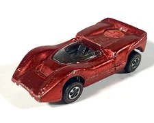 HOT WHEELS RED LINE McLAREN M6A BRIGHT RED w BLACK INT NEAR MINT CONDITION 