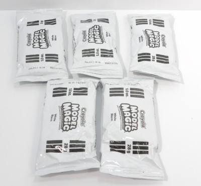 Crayola Model Magic Clay Lot 5 Packs 1oz White