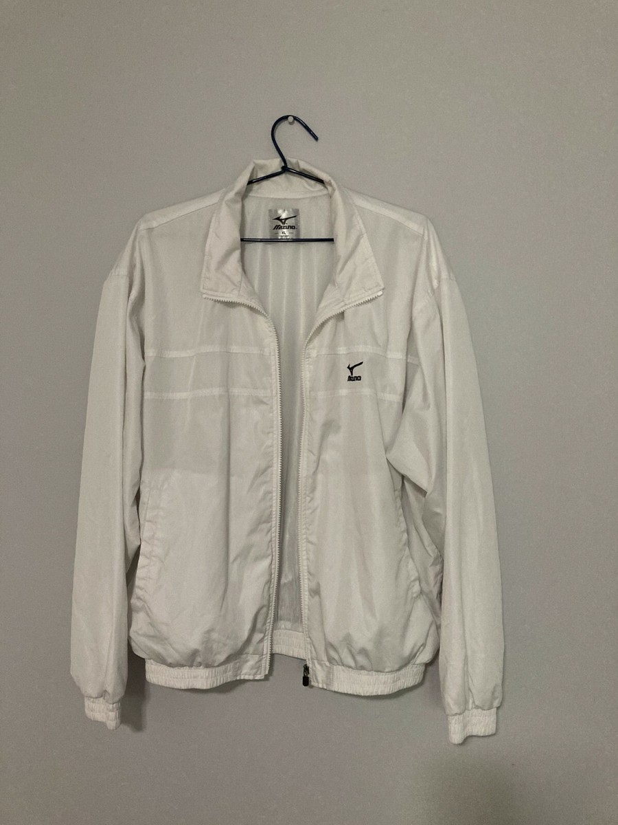 MIZUNO GOLF フルジップジャケット 2XL ホワイト Mizuno White Golf Premium Full Zip Jacket 180/100A Size